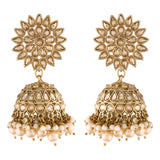 kundan , pearls earring 