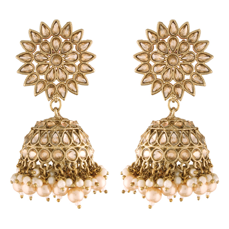kundan , pearls earring 