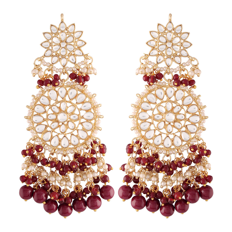 Jewels Wholesale Maroon Tassel Earrings at Rs 359/piece | Brass Earring in  Delhi | ID: 20694760348