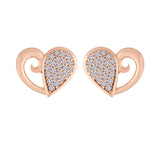 Valentine Heart Stud Earrings