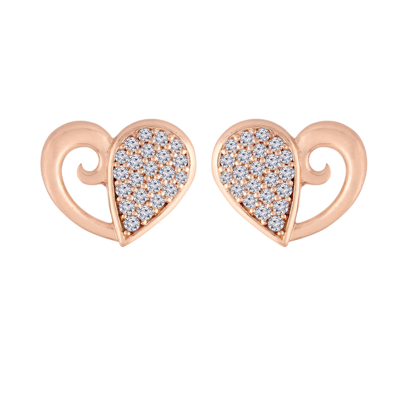 Valentine Heart Stud Earrings