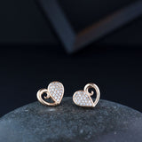 Valentine Heart Stud Earrings