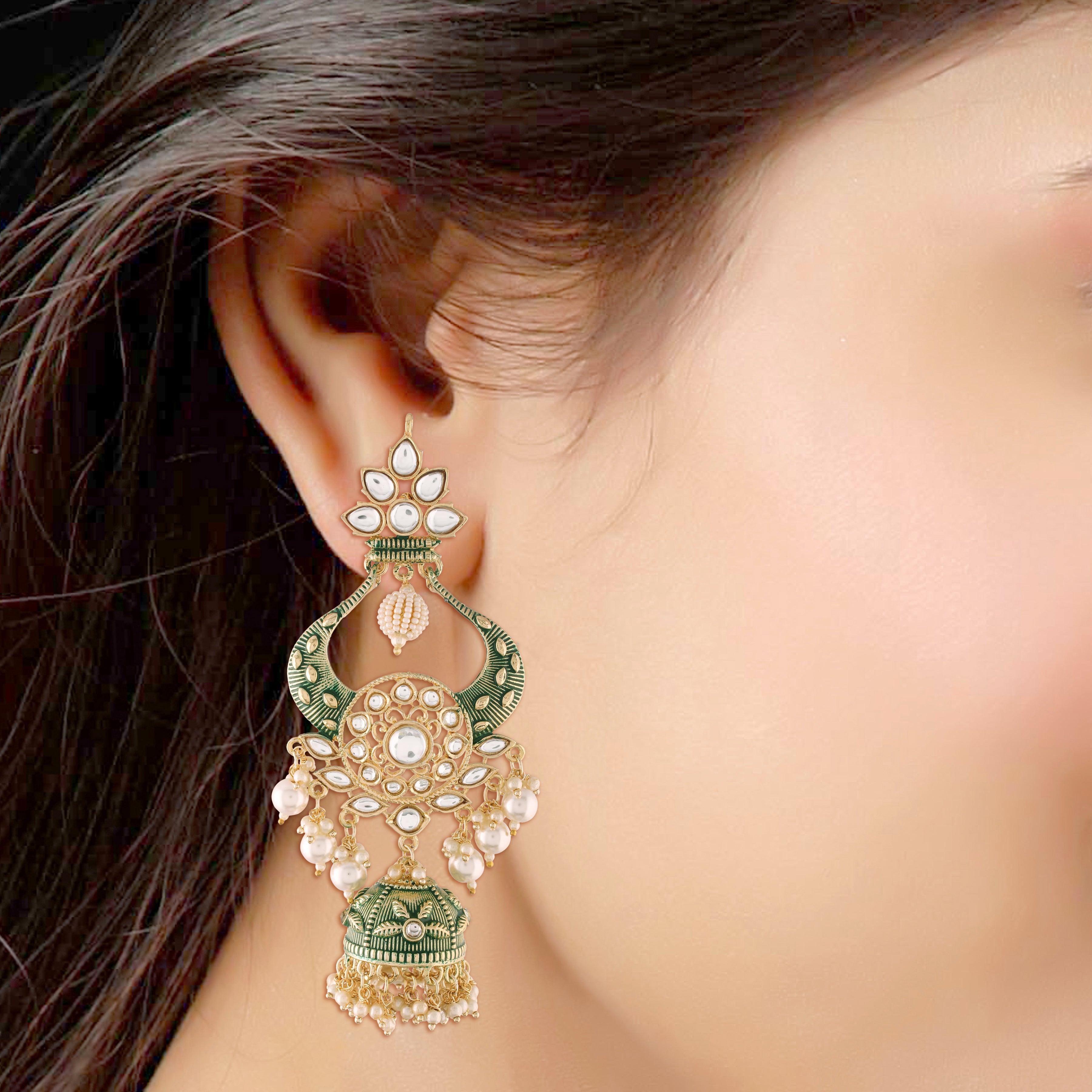 Gulnar Green Earrings