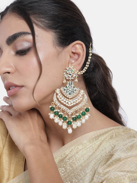 Pihu Green Earrings