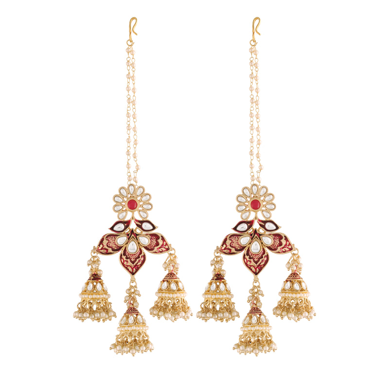 Eliza Maroon Earrings