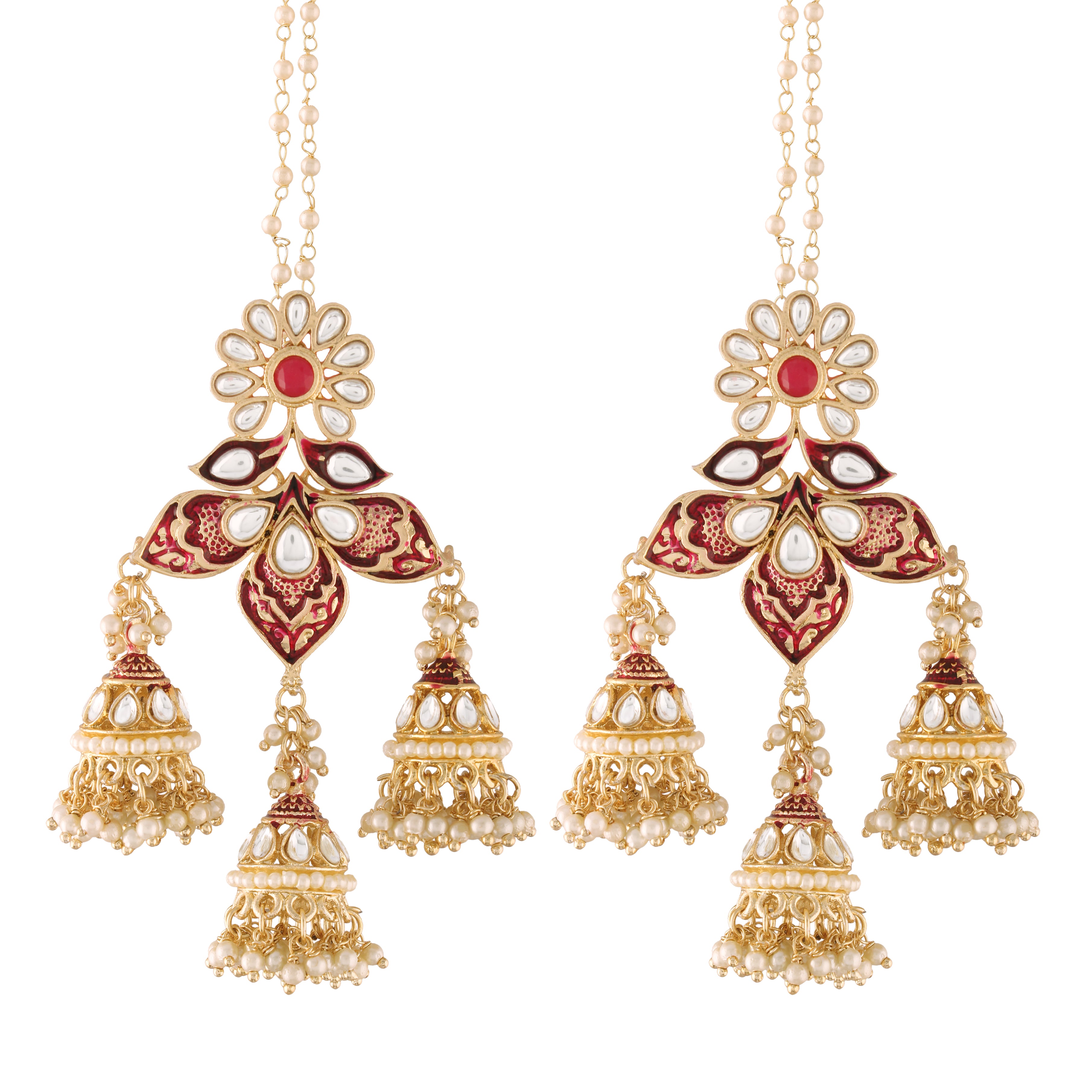 Eliza Maroon Earrings