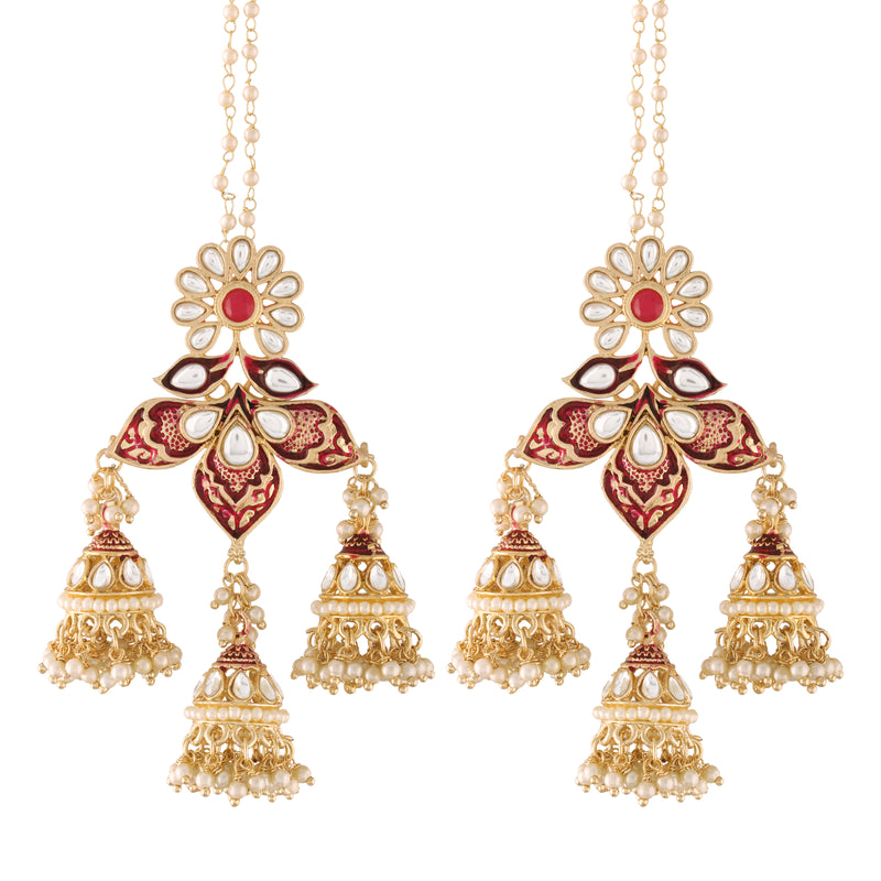 Eliza Maroon Earrings