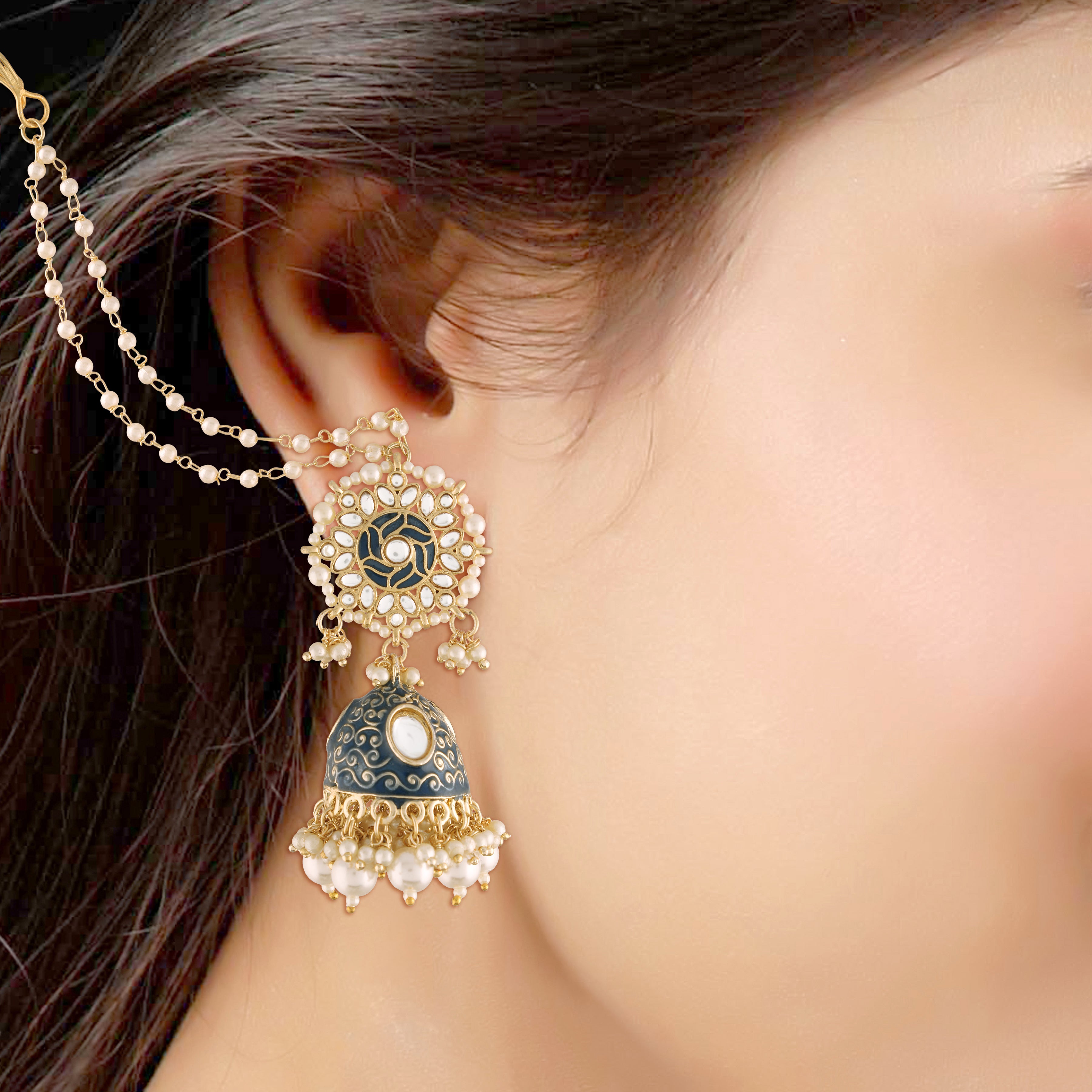 Bahija Blue Earrings