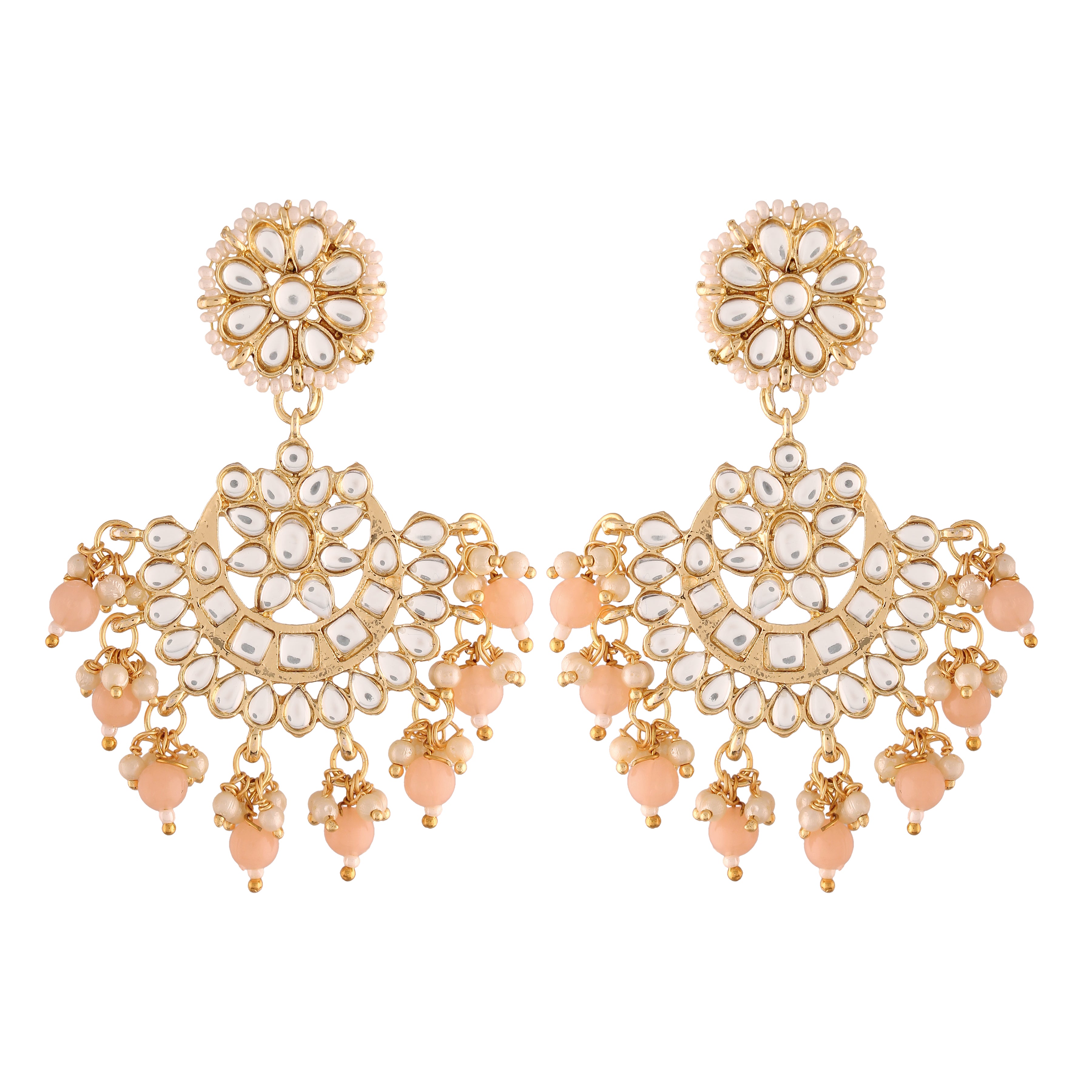 Sadika Peach Earrings