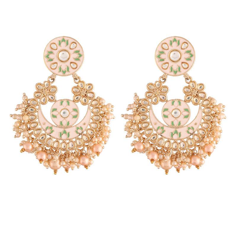 Fajr White Earrings
