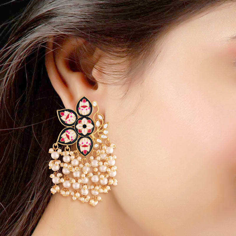 Black Kundan Earring | Winni.in