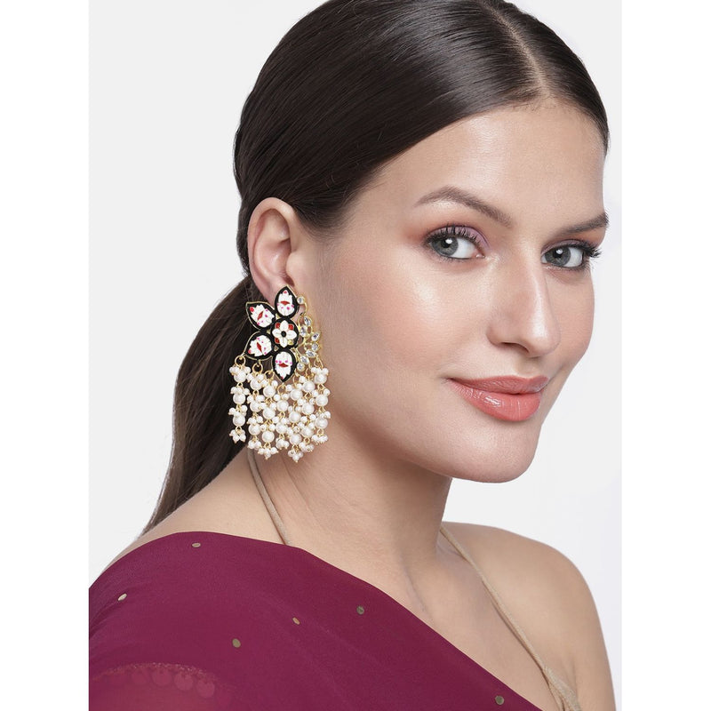 Buy Fdesigner Boho Woven Geometric Earrings Drop Black Jewelry Fashion Silk  Earring Dangle for Women and Girls at Amazon.in