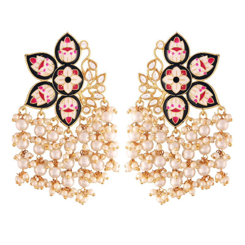 Netra Black Earrings