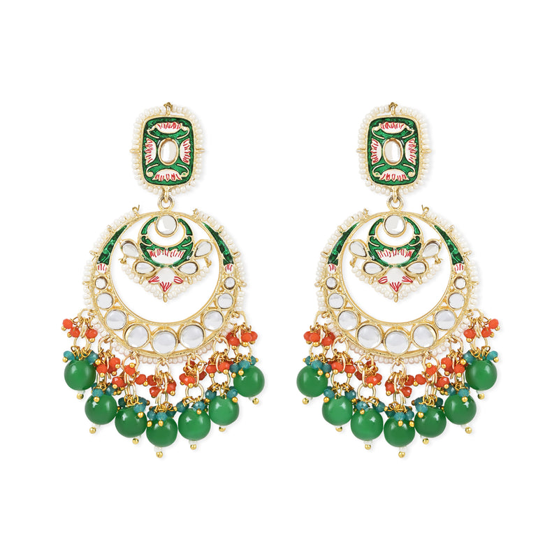 Sanvita Green Earrings