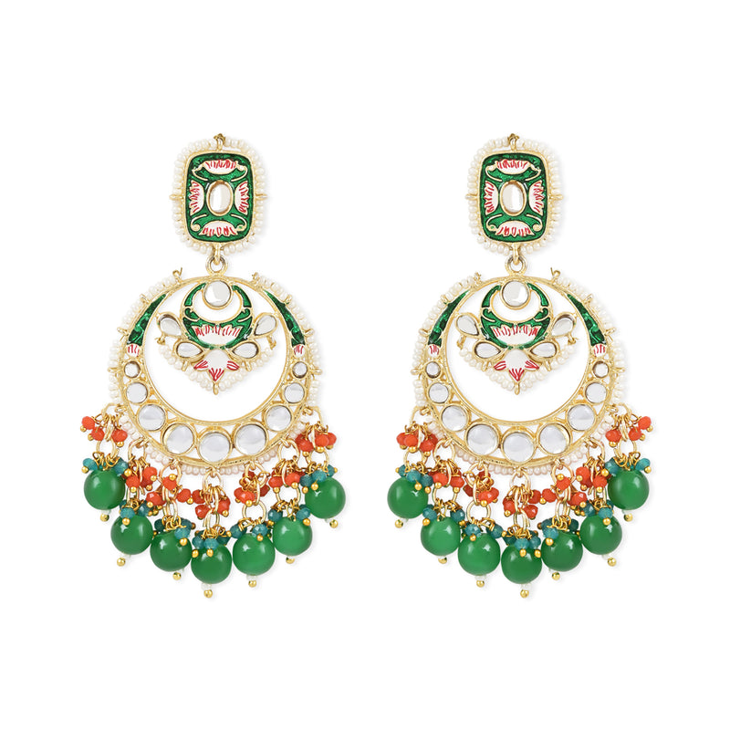Sanvita Green Earrings
