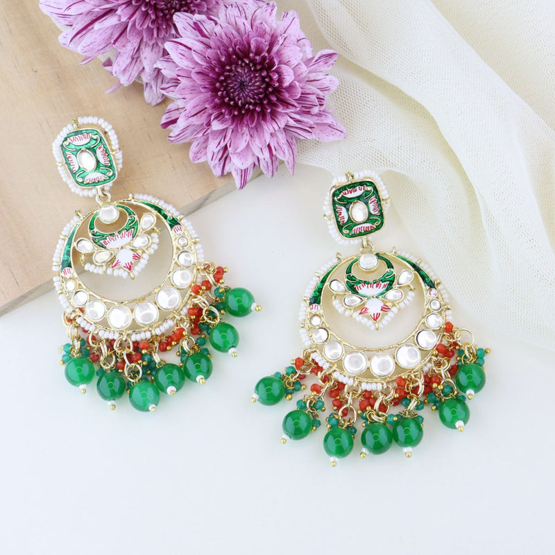 Sanvita Green Earrings