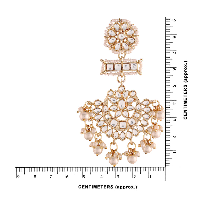 Sonam White Earrings