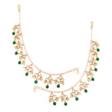 hair chain , kundan , pearls 