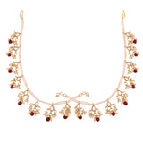 hair chain , kundan , pearls 