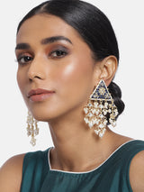 meenakari , kundan , pearls earring 