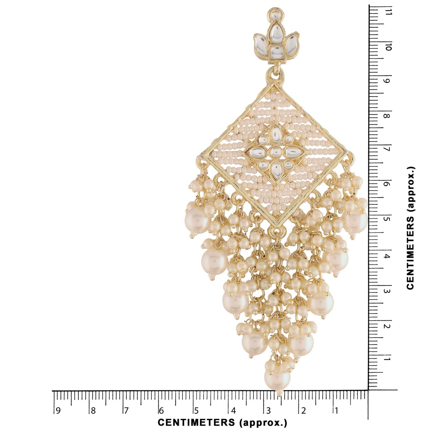 Mysha White Earrings