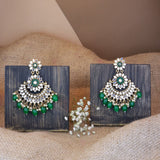 Kanish Green Earrings