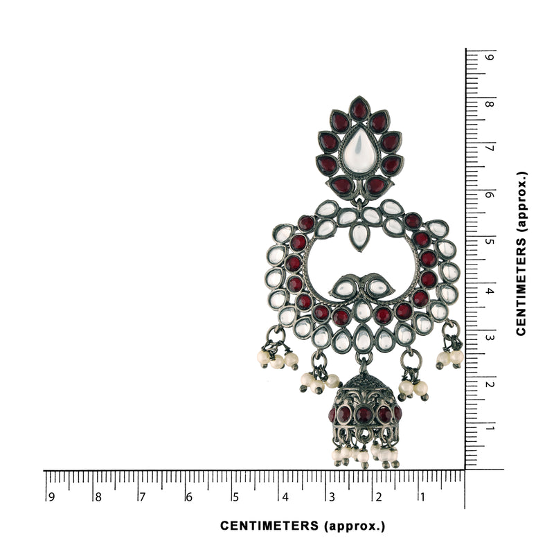 Gaurika Maroon Earrings