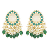 Farha Green Earrings