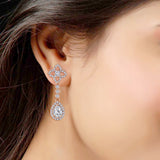 Elisha White Earrings