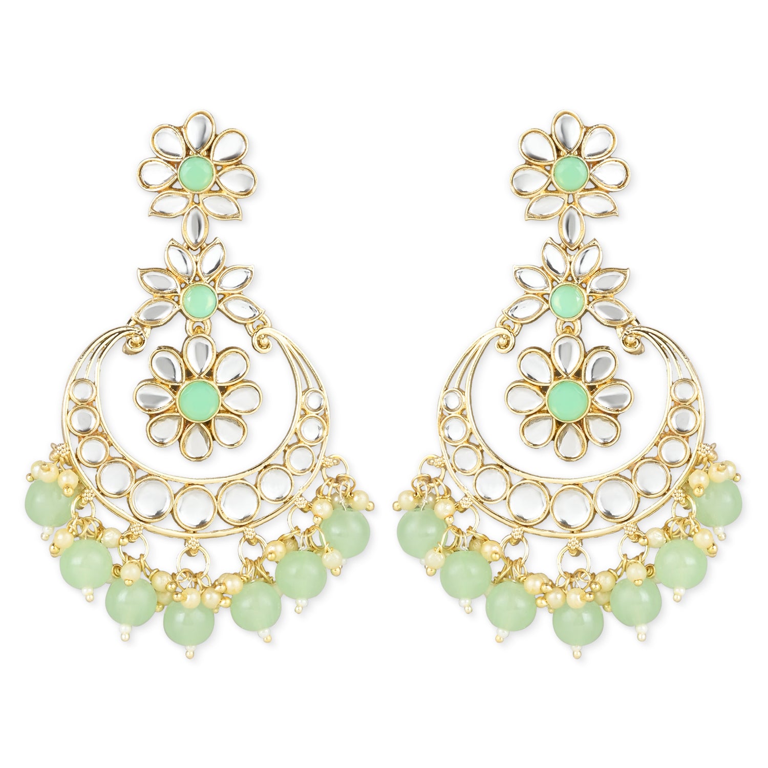 'Bushra' Mint Earrings