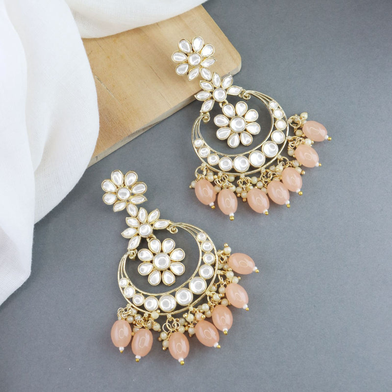 'Aashni' Peach Earrings