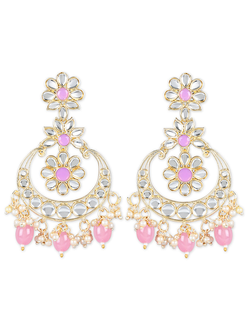 'Aahna' Pink Earrings