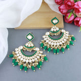 'Nausheen' Green Earrings