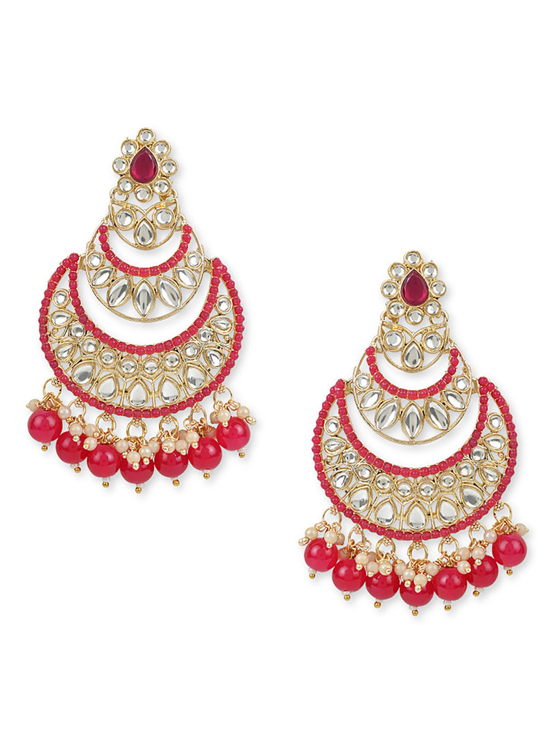 Priyanshi Pink Earrings