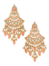 Ruksana Peach Earrings