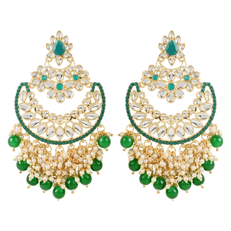 Shazia Green Earrings