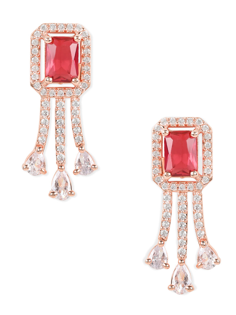 Nida Red Earrings