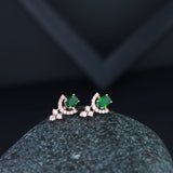 Viana Green Studs