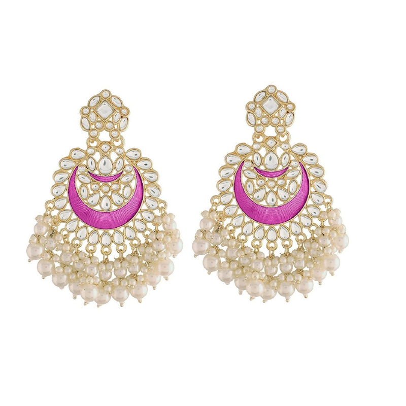 meenakari , kundan , pearls , earring 