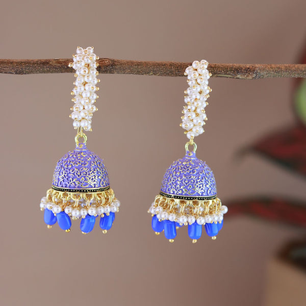 Riddhima Blue Earrings