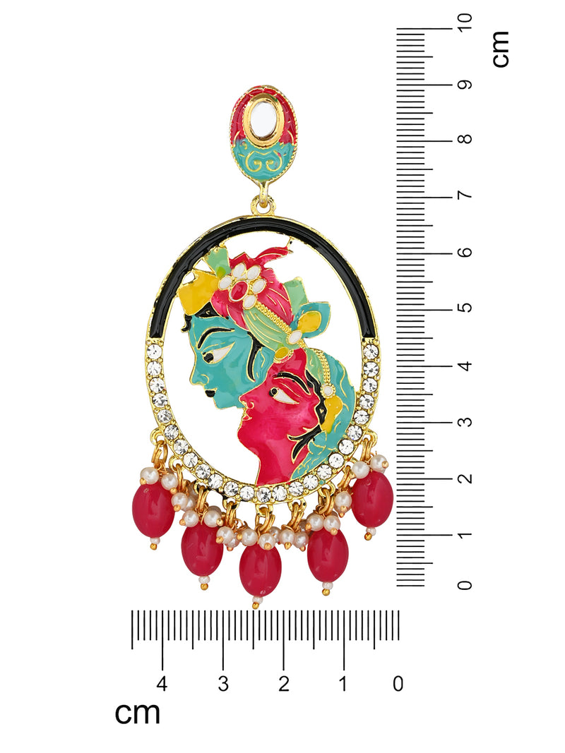 Vamika Pink Earrings