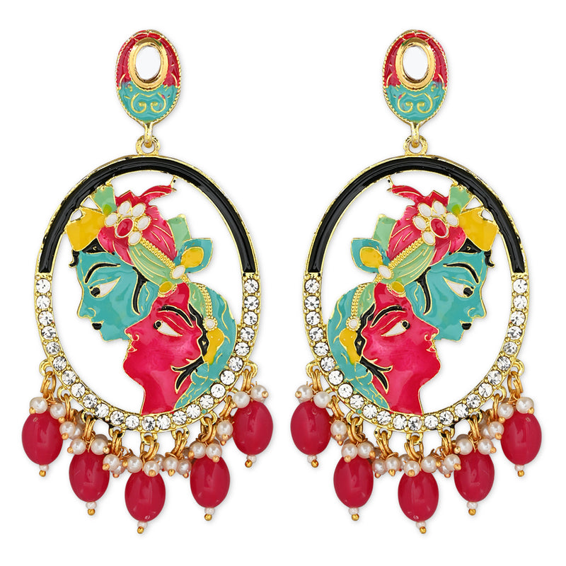 Vamika Pink Earrings