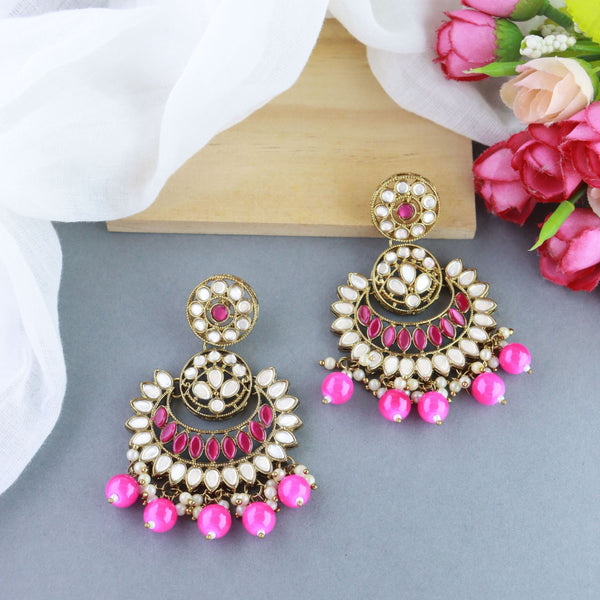 Ravina Pink Earrings