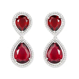 Rozy Red Earrings