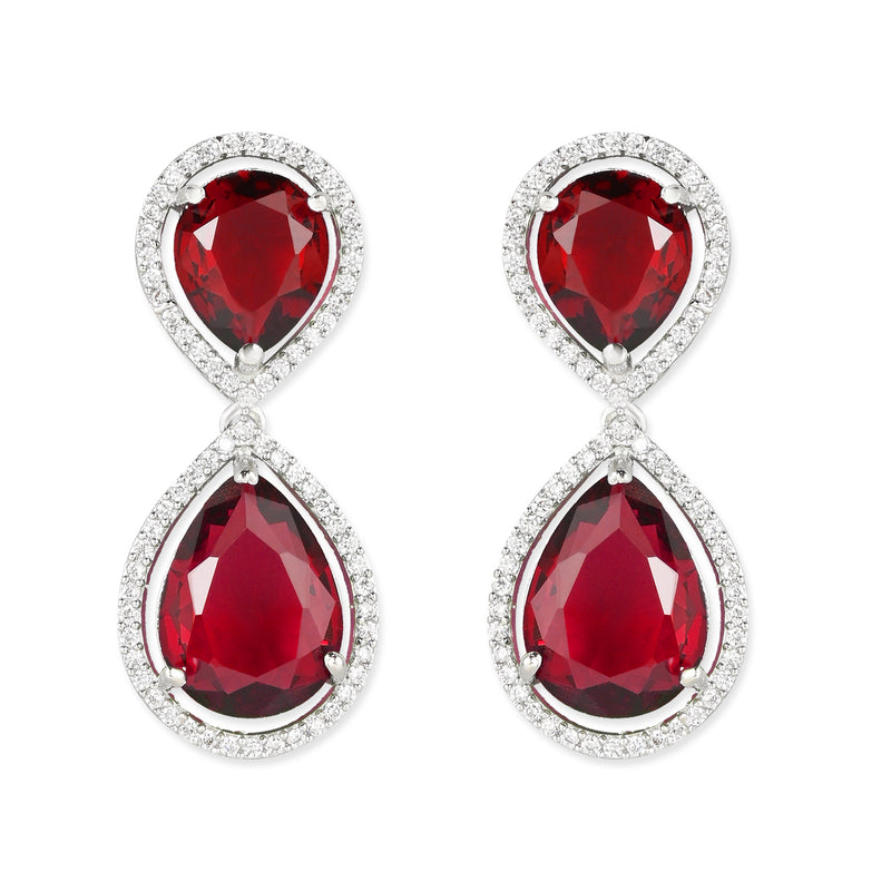 Rozy Red Earrings