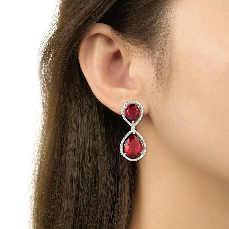 Rozy Red Earrings