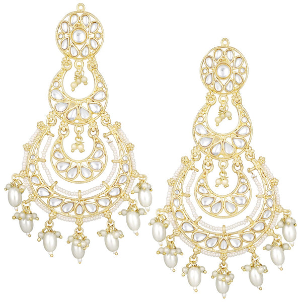 Rasha White Earrings