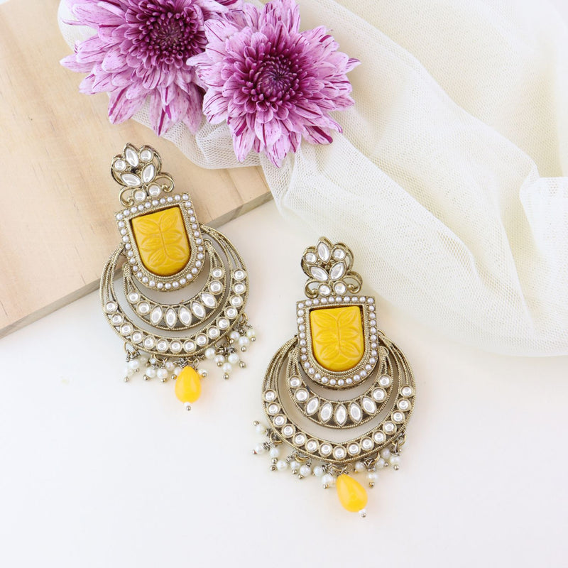 Purva Yellow Earrings
