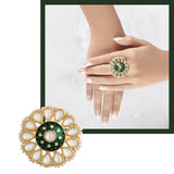 MEHAK Green ring