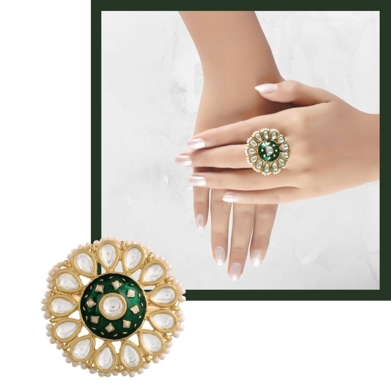 MEHAK Green ring